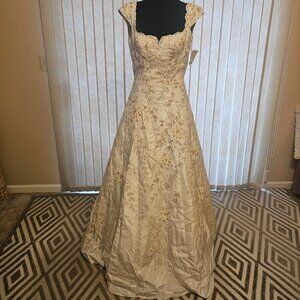 The YSA Makino Beige Wedding Dress 6
